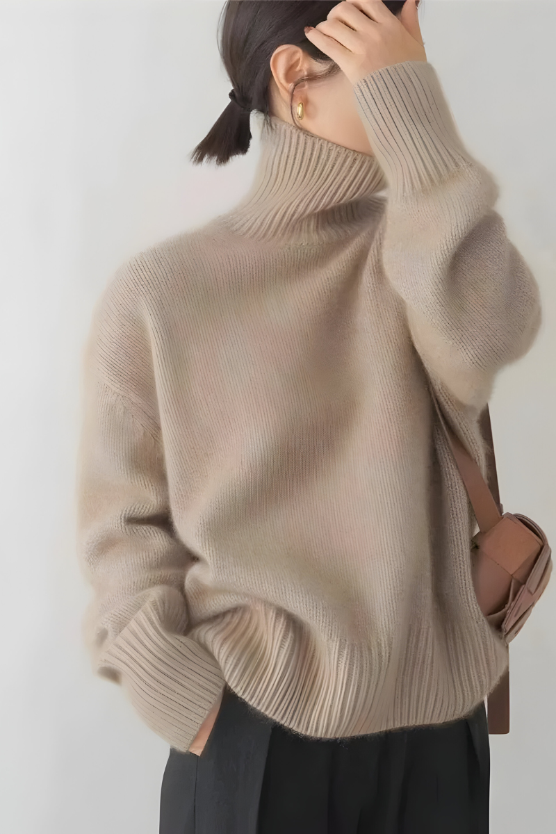 Heidi | Damen Rollkragenpullover mit Feinstrick, Coltrui-Kragen