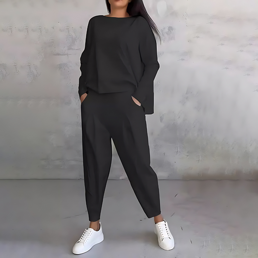 Zara | Zweiteiliges Loungewear Set mit weitem Bein für Damen