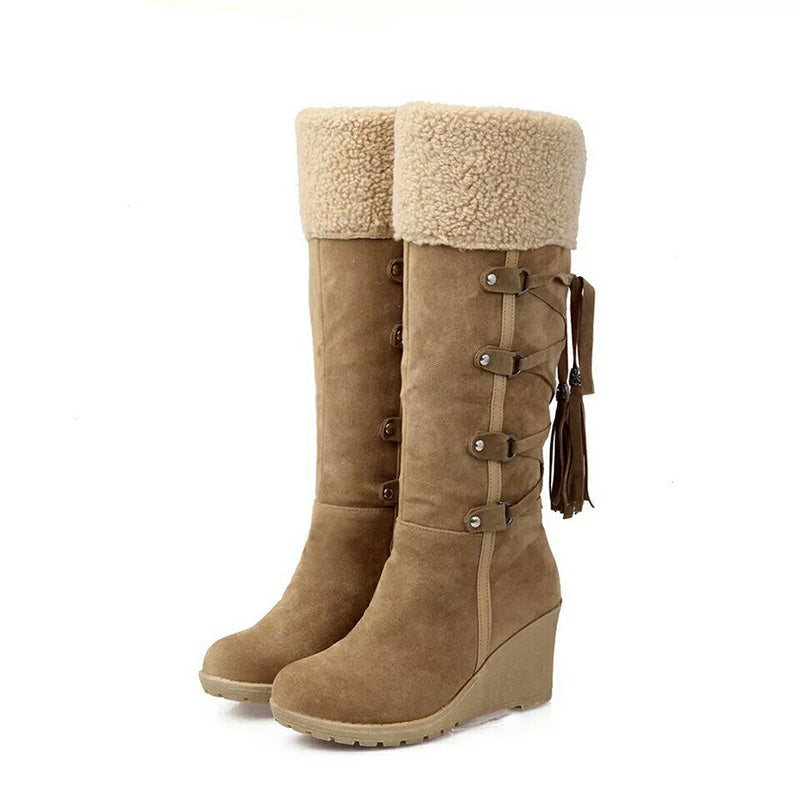 Zoé | Gefütterte Winterstiefel mit Keilabsatz für Damen