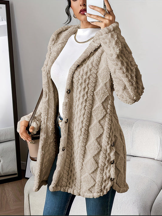 Nadira | Kapuzen Strickjacke Oversize für Damen