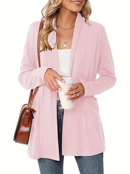Cosima | Lockerer Damen Cardigan mit Taschen und offenem Schnitt