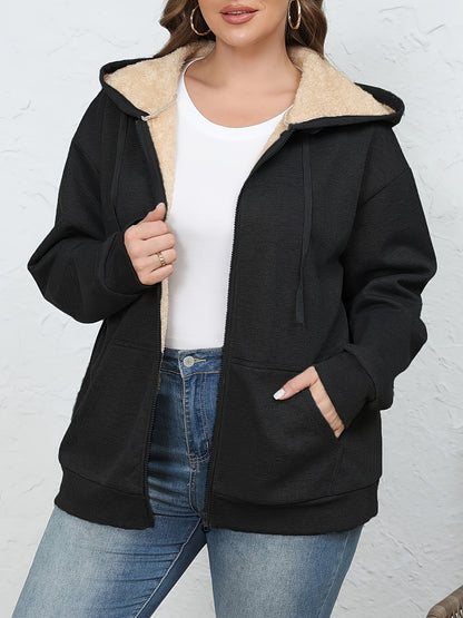 Leonie Kapuzenjacke mit Fellimitat-Kapuze für Damen
