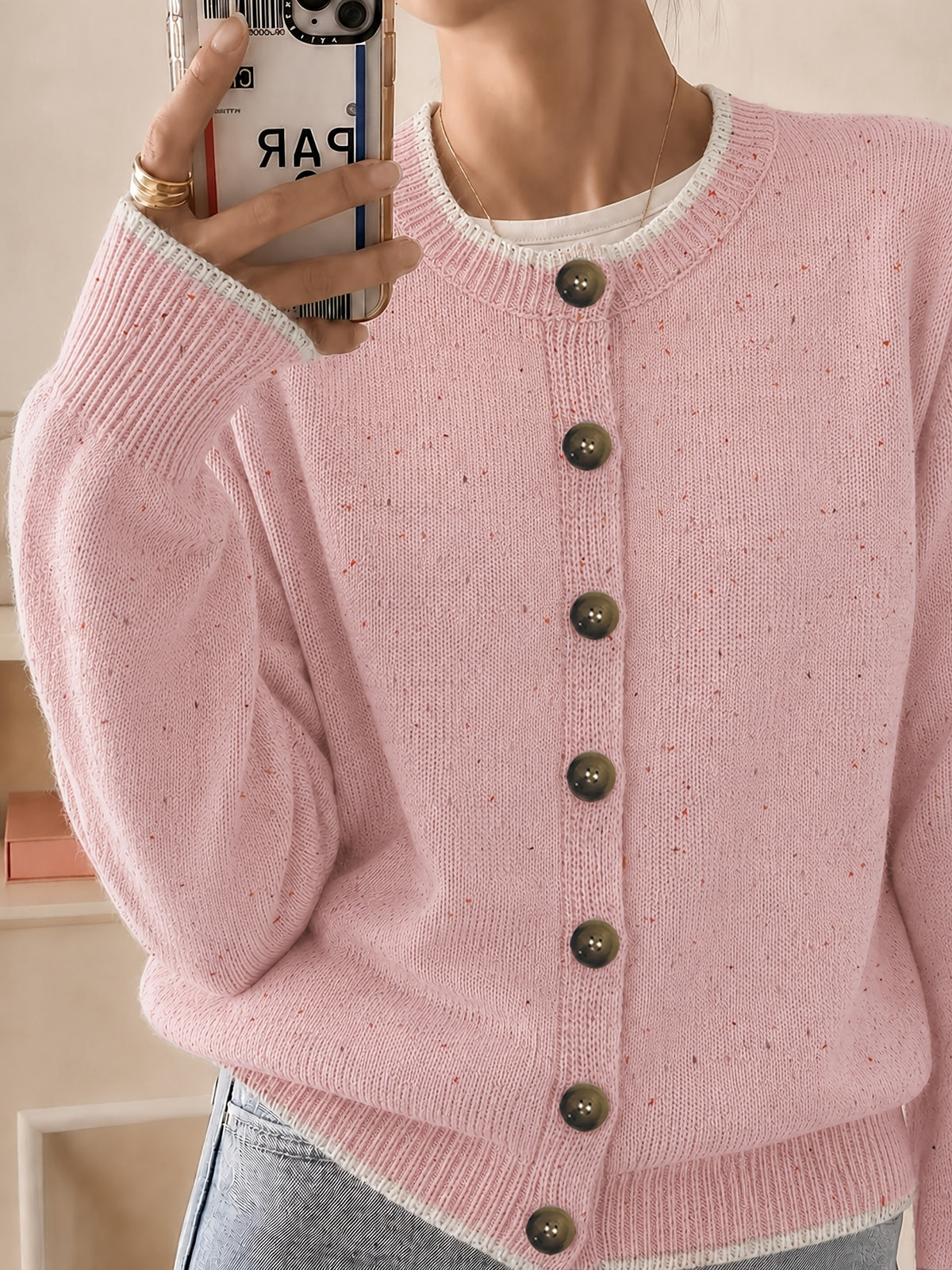 Ellinor | Damen Strickjacke Cardigan