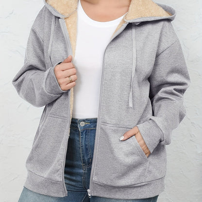 Leonie Kapuzenjacke mit Fellimitat-Kapuze für Damen