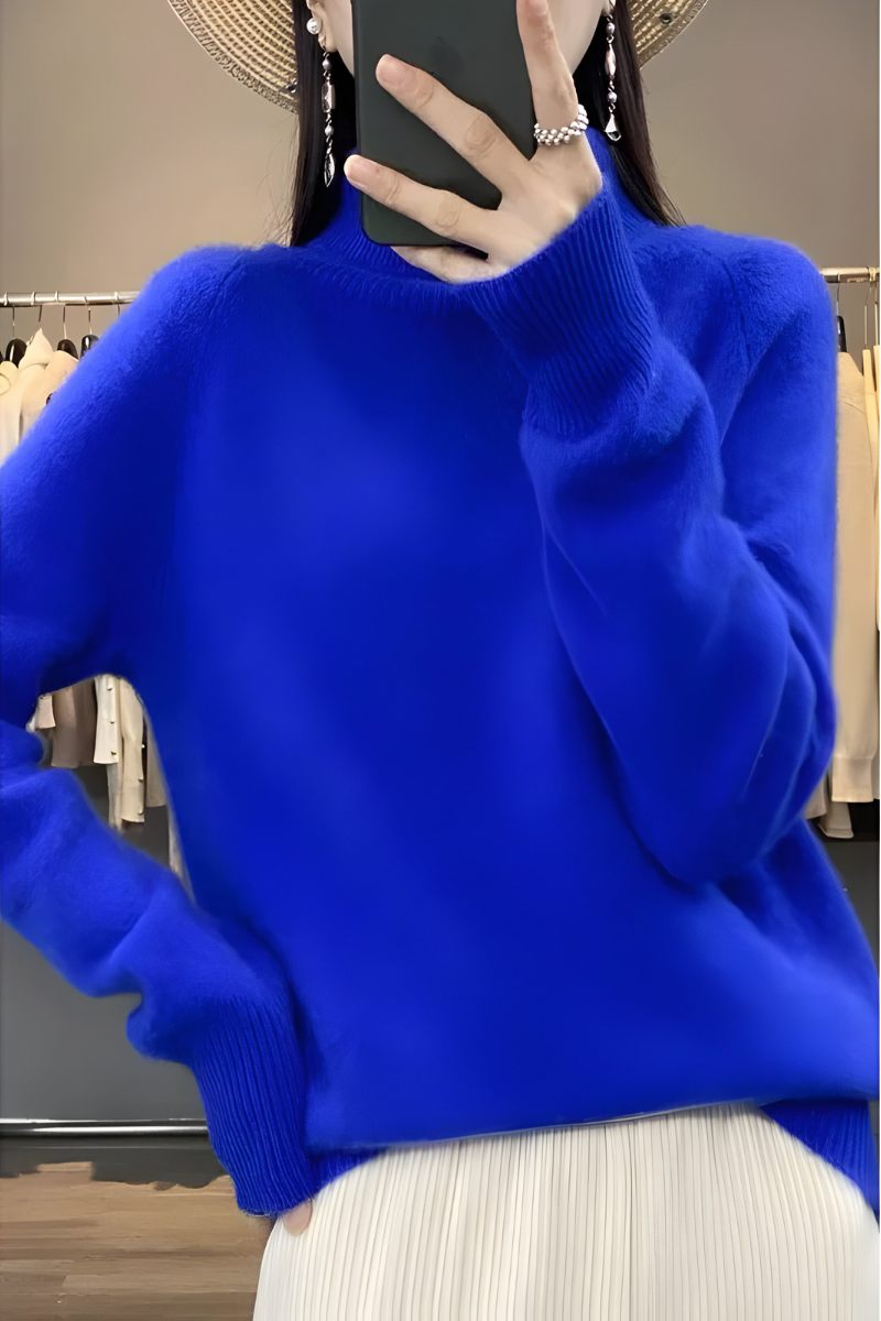 Heidi | Damen Rollkragenpullover mit Feinstrick, Coltrui-Kragen