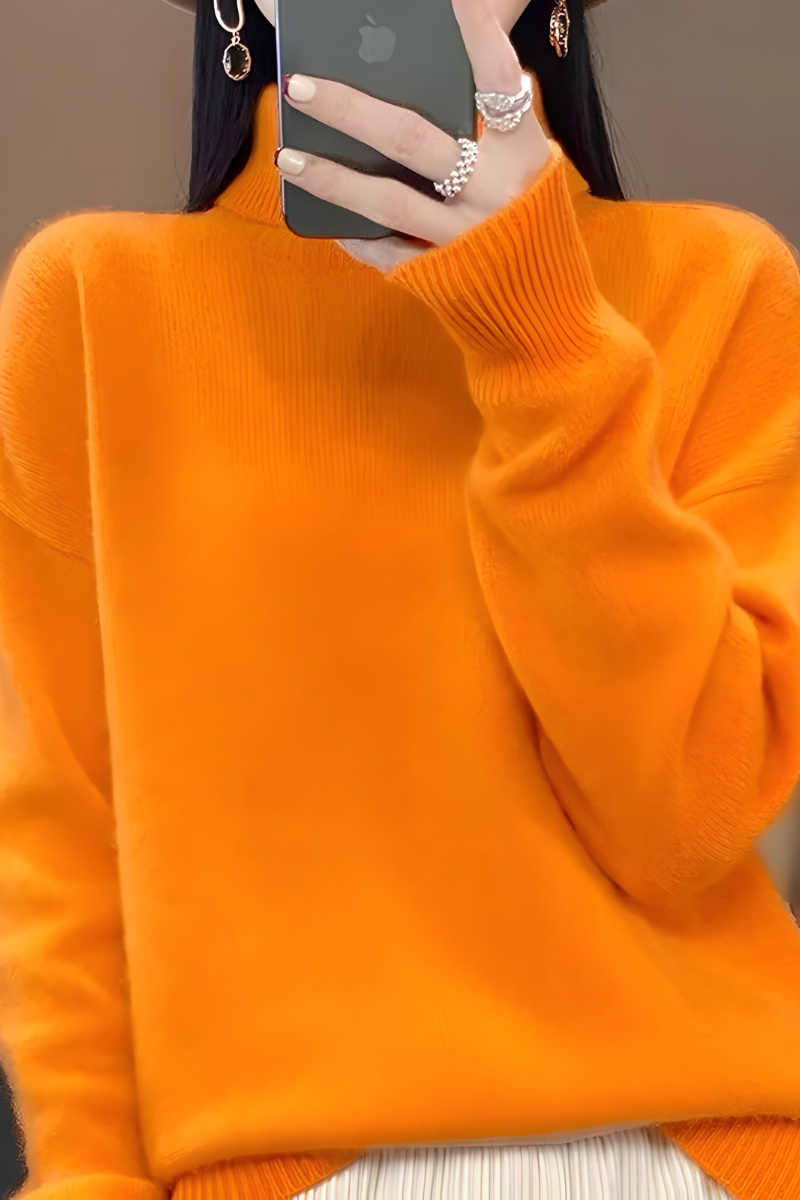 Heidi | Damen Rollkragenpullover mit Feinstrick, Coltrui-Kragen