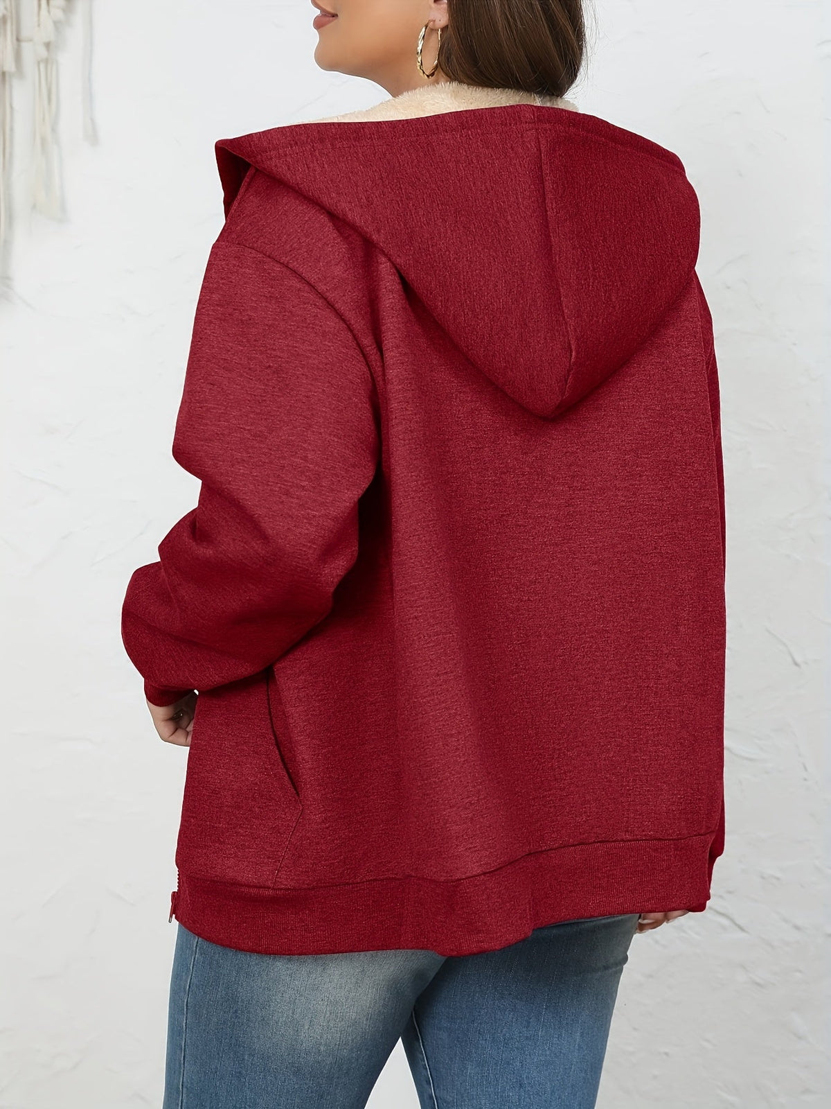Leonie Kapuzenjacke mit Fellimitat-Kapuze für Damen