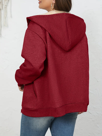 Leonie Kapuzenjacke mit Fellimitat-Kapuze für Damen