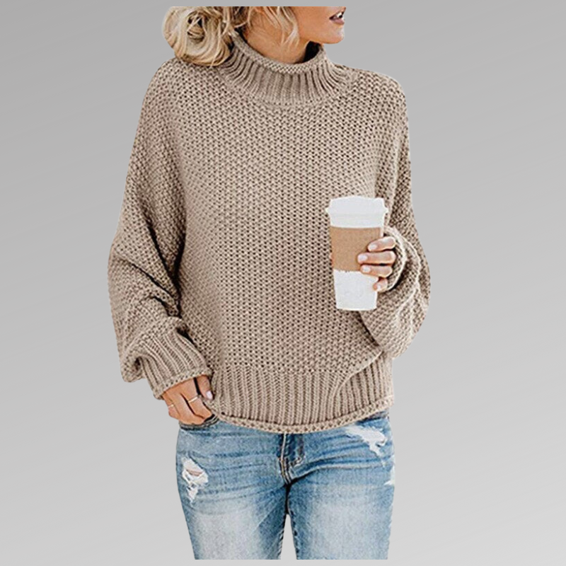 Henriette | Damen Oversized Zopfmuster Strickpullover
