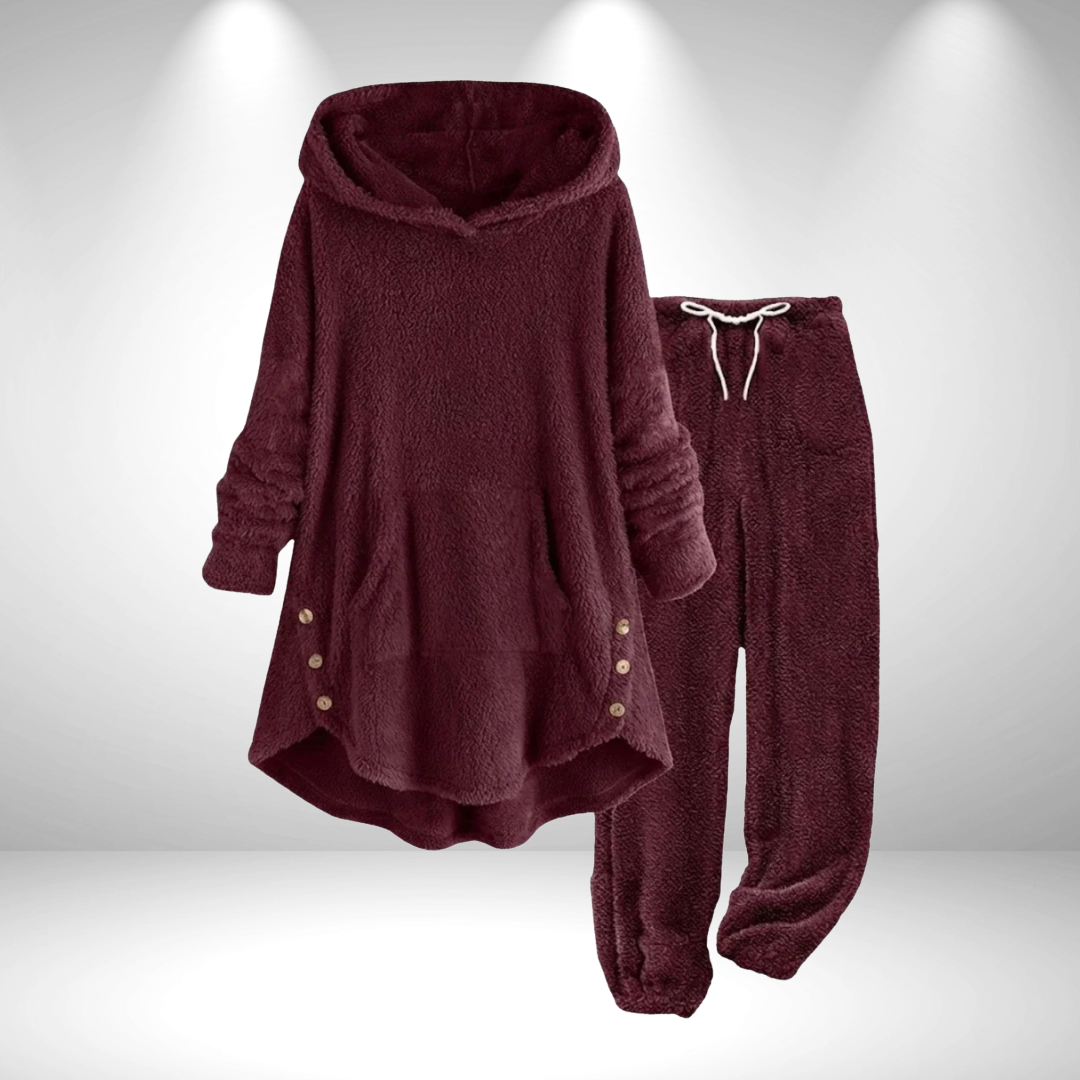 Yvette | Zweiteiliges Loungewear Set mit Kapuze für Damen