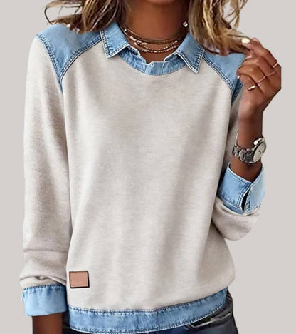 Gudrun | Oversized Sweatshirt mit Rundhalsausschnitt für Damen