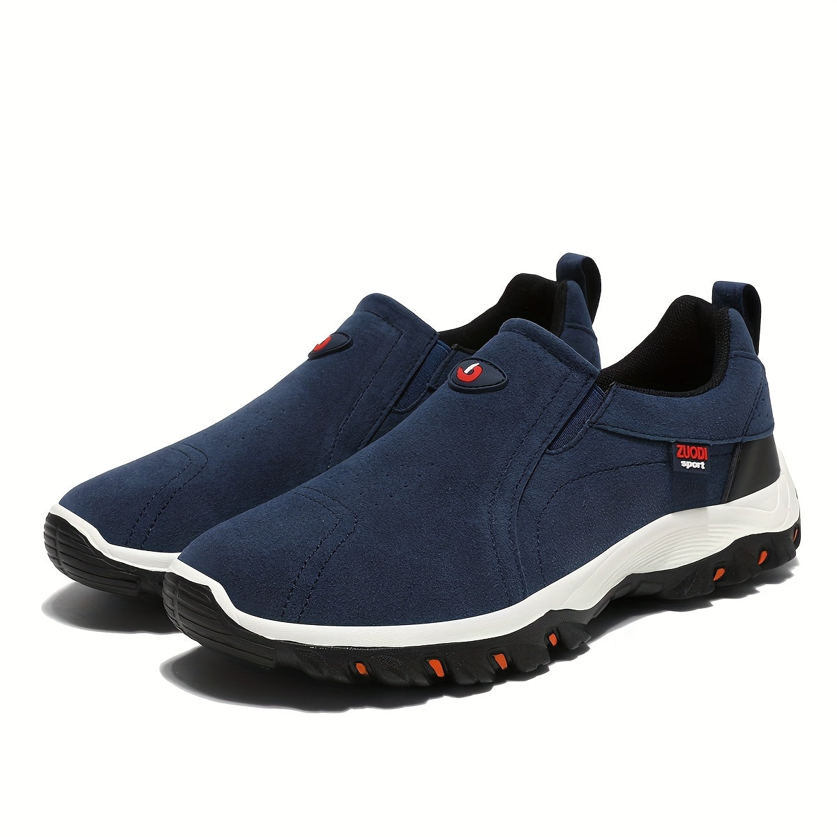 Declan | Herren Slip-On Wanderschuhe mit robuster Profilsohle, Grau