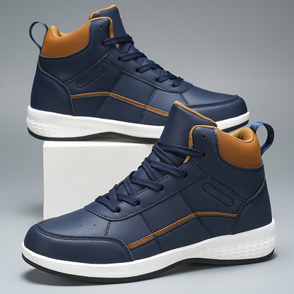 Cornelis | Herren Sneaker High-Top mit Schnürung, Blockabsatz