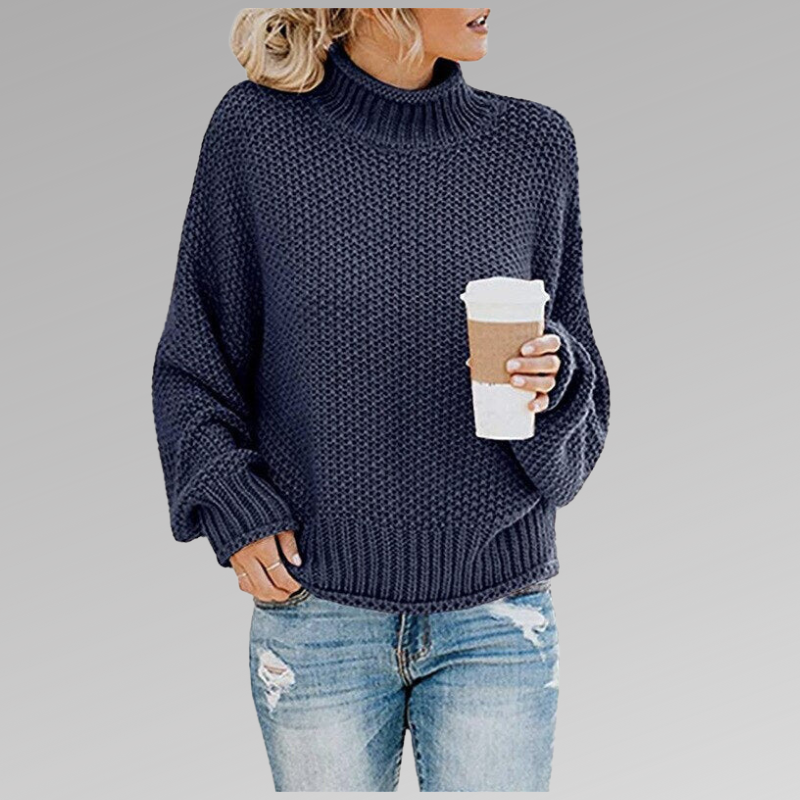 Henriette | Damen Oversized Zopfmuster Strickpullover