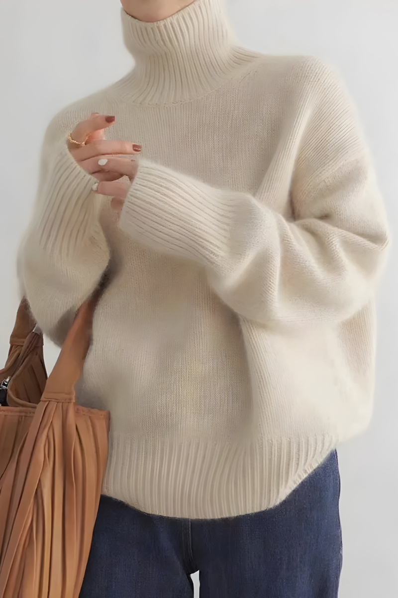 Heidi | Damen Rollkragenpullover mit Feinstrick, Coltrui-Kragen