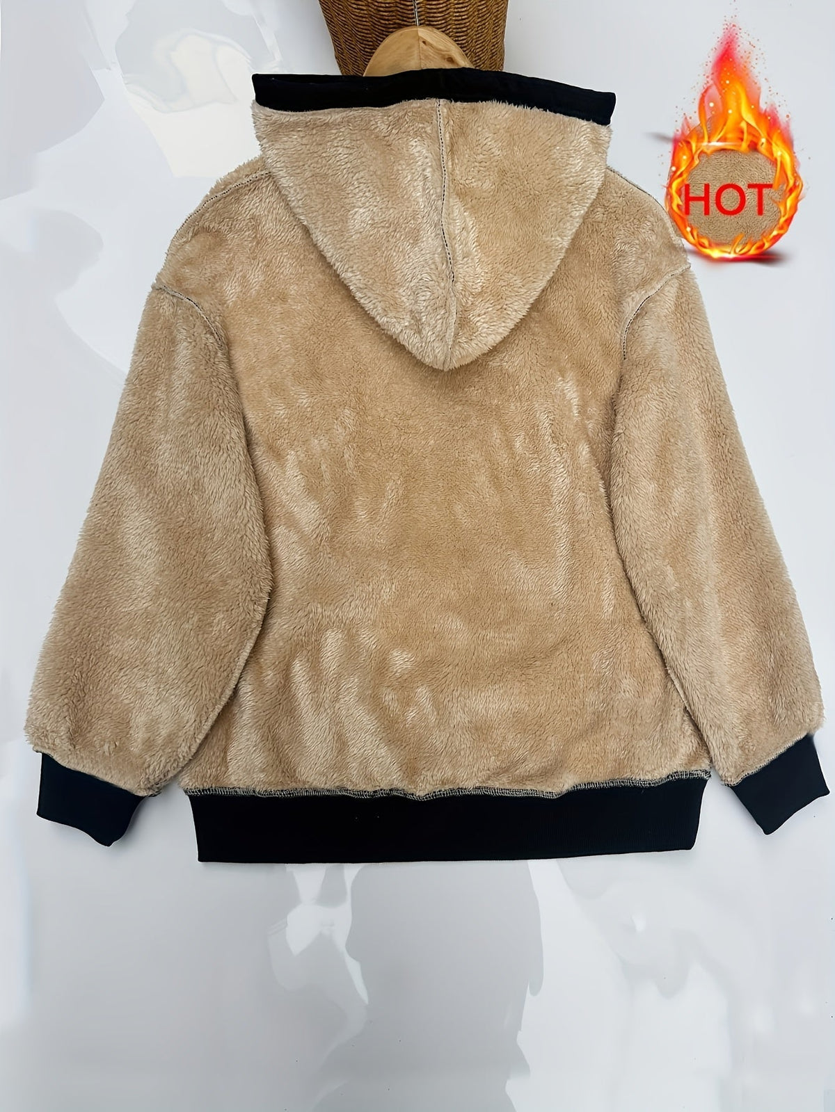 Leonie Kapuzenjacke mit Fellimitat-Kapuze für Damen