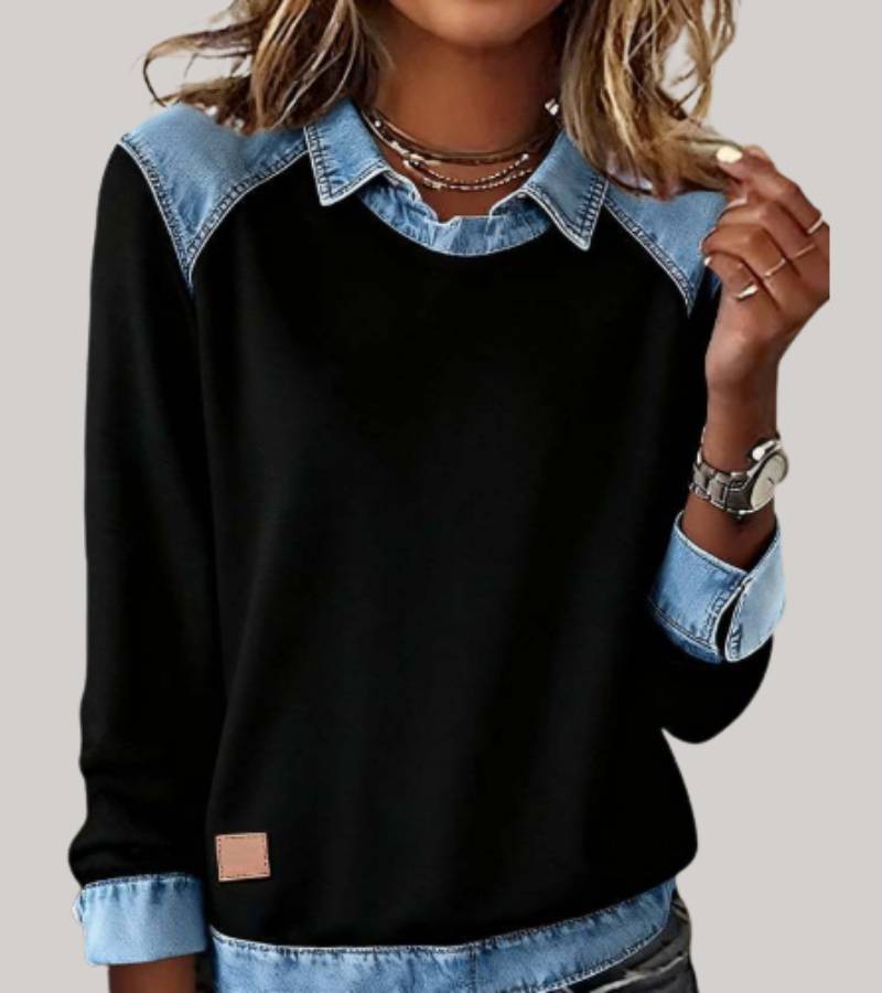 Gudrun | Oversized Sweatshirt mit Rundhalsausschnitt für Damen