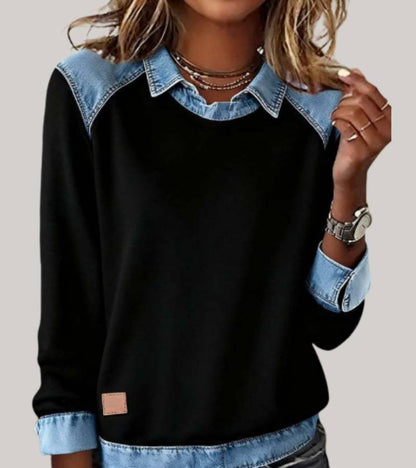 Gudrun | Oversized Sweatshirt mit Rundhalsausschnitt für Damen