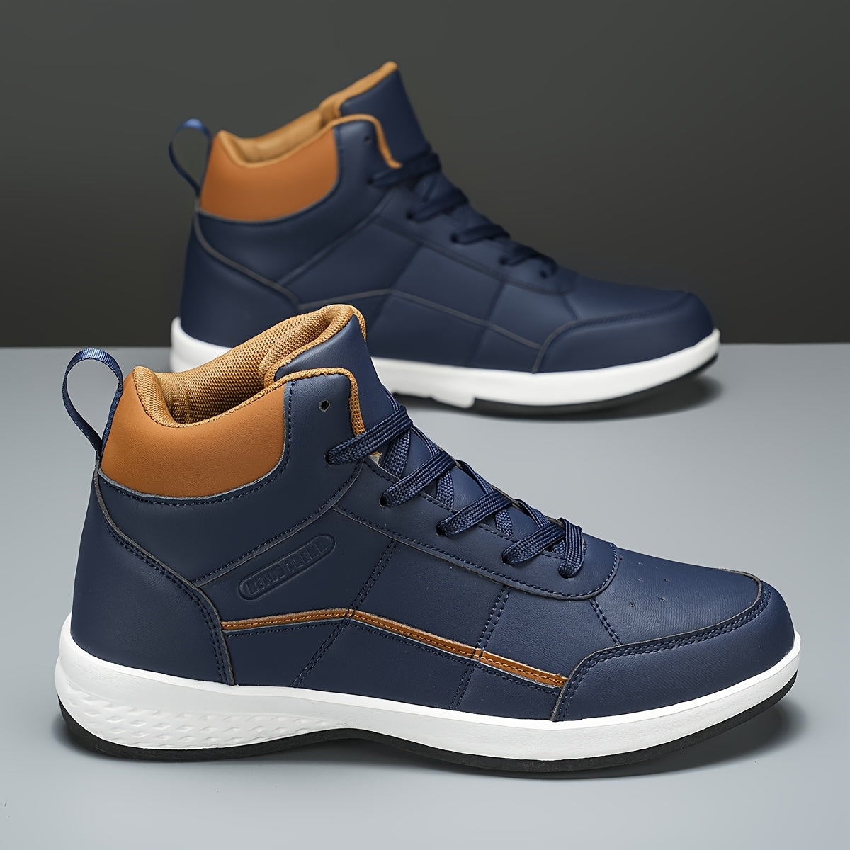 Cornelis | Herren Sneaker High-Top mit Schnürung, Blockabsatz