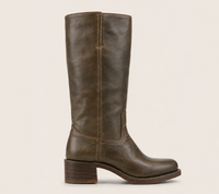 Olivia | Schmale Damenstiefel mit Reißverschluss und Absatz