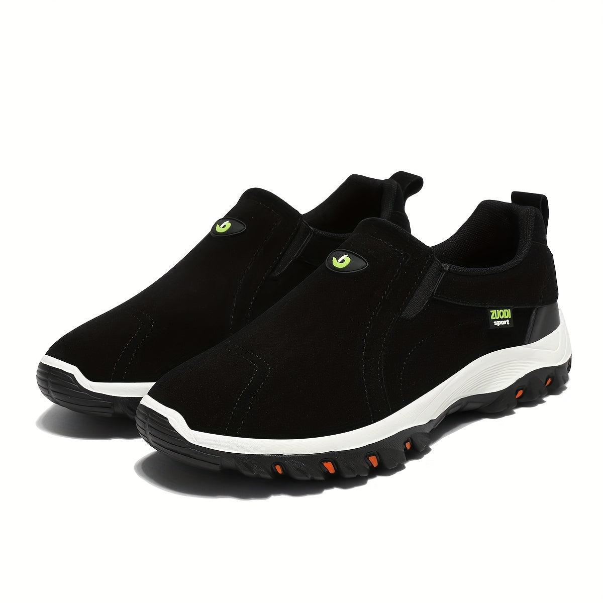 Declan | Herren Slip-On Wanderschuhe mit robuster Profilsohle, Grau