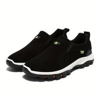 Declan | Herren Slip-On Wanderschuhe mit robuster Profilsohle, Grau