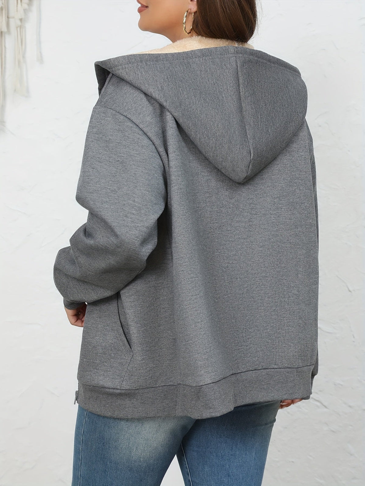 Leonie Kapuzenjacke mit Fellimitat-Kapuze für Damen