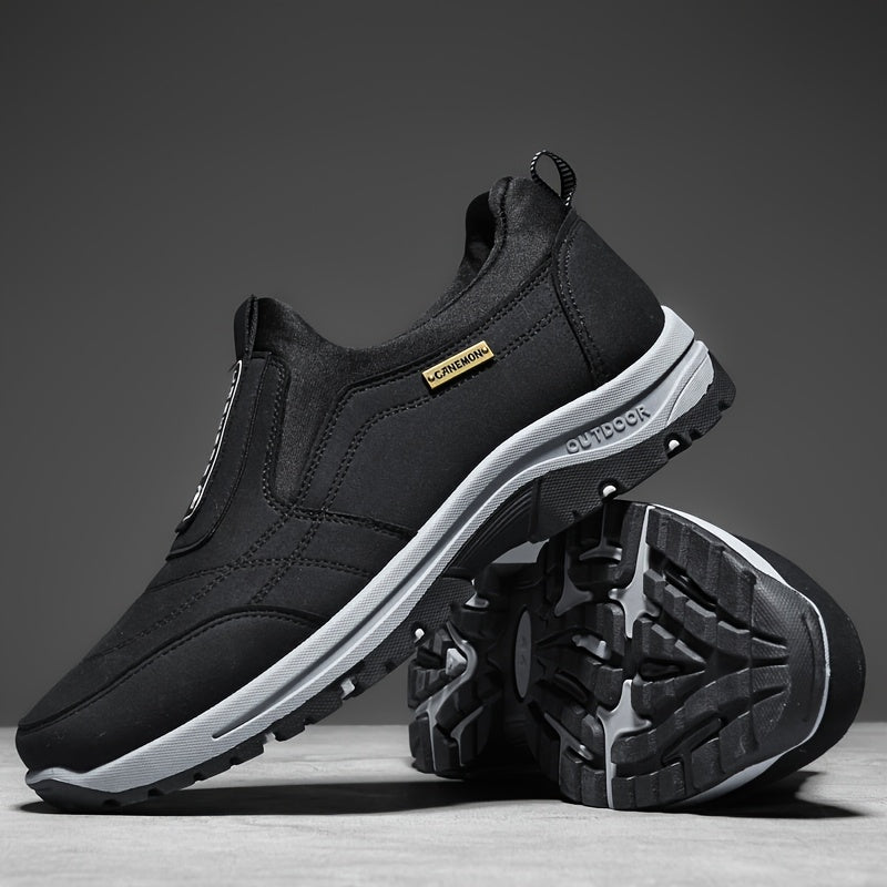 Dominic | Herren Slip-On Sneaker mit Blockabsatz, Profilsohle