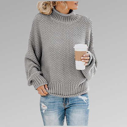 Henriette | Damen Oversized Zopfmuster Strickpullover