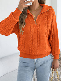 Jenna | Damen Zopfmuster Strickpullover