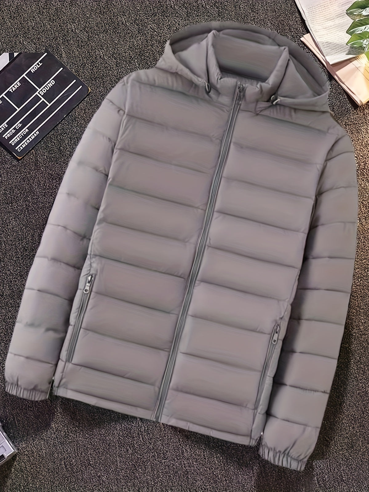 Marco | Herren Winterjacke Steppjacke mit Kapuze Reißverschluss