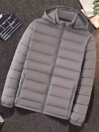 Marco | Herren Winterjacke Steppjacke mit Kapuze Reißverschluss