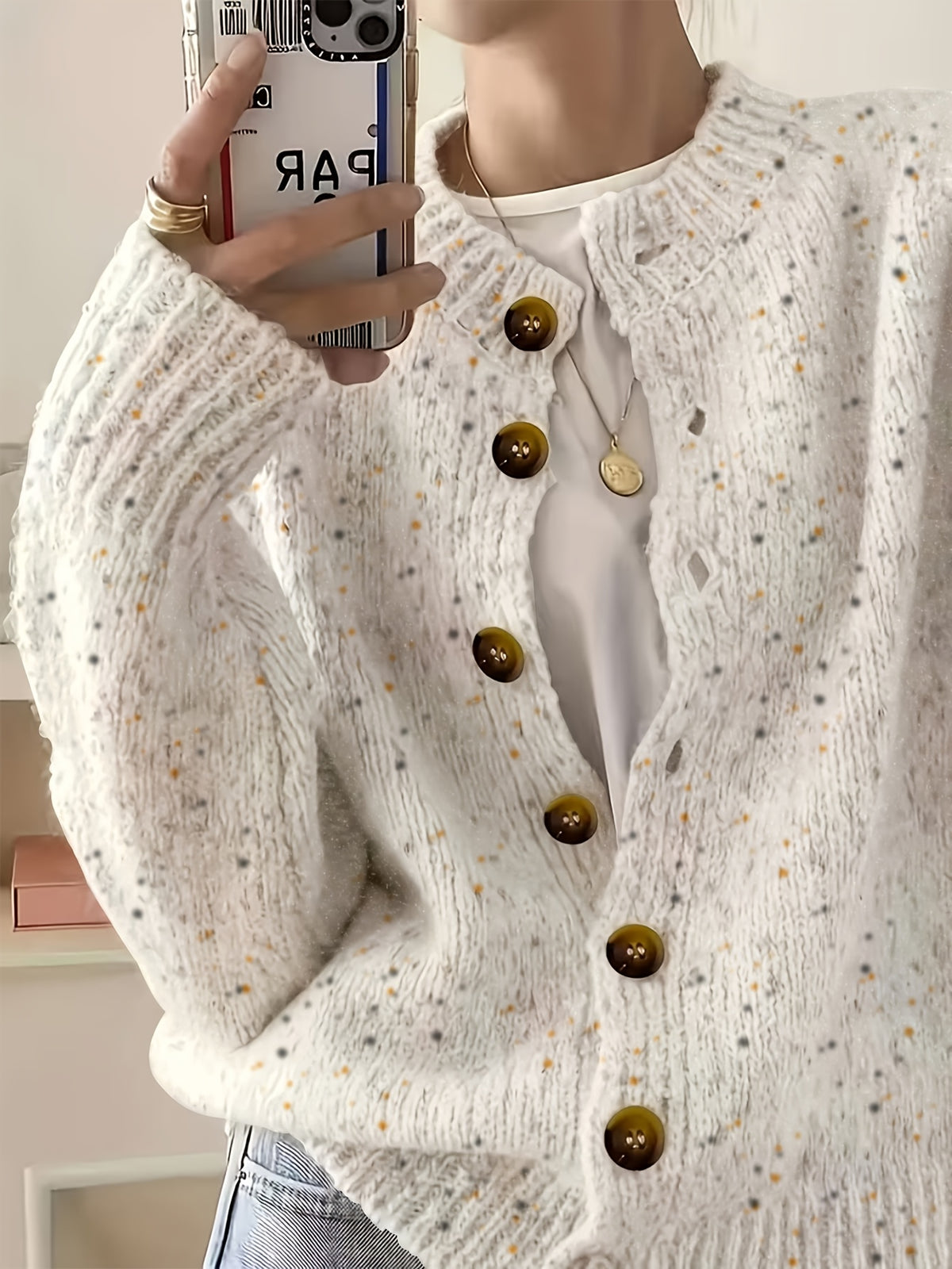 Ellinor | Damen Strickjacke Cardigan