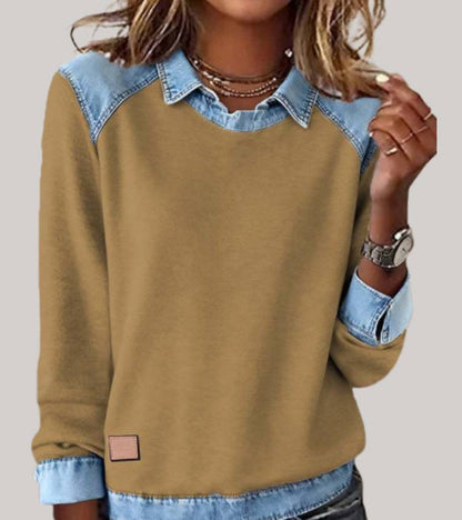Gudrun | Oversized Sweatshirt mit Rundhalsausschnitt für Damen