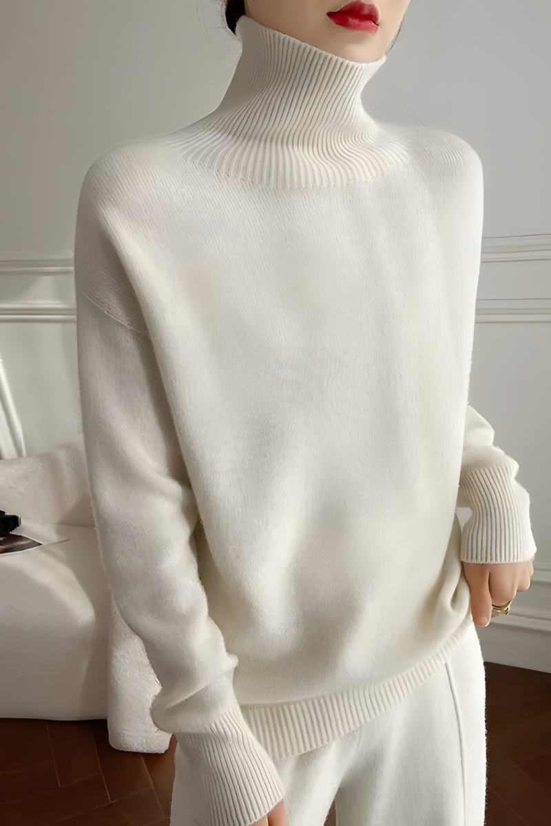 Heidi | Damen Rollkragenpullover mit Feinstrick, Coltrui-Kragen