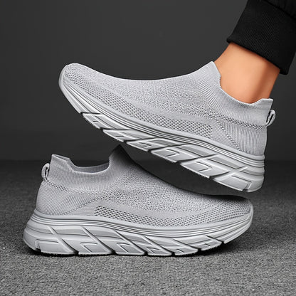 Daniel | Herren Slip-On Sneaker mit Strickschaft, Ademend, Sportlich