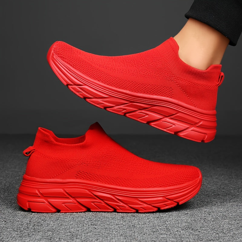 Daniel | Herren Slip-On Sneaker mit Strickschaft, Ademend, Sportlich