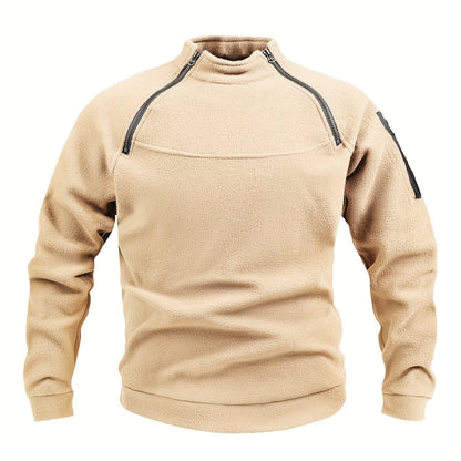 Emiel | Herren Strickpullover mit Reißverschluss Stehkragen
