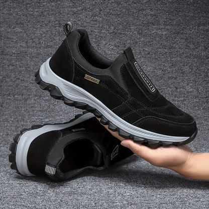 Diederik | Herren Wildleder Sneaker mit Profilsohle, Slip-On