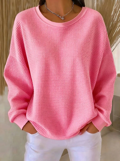 Carmen | Damen Rundhals Pullover Lockere Passform