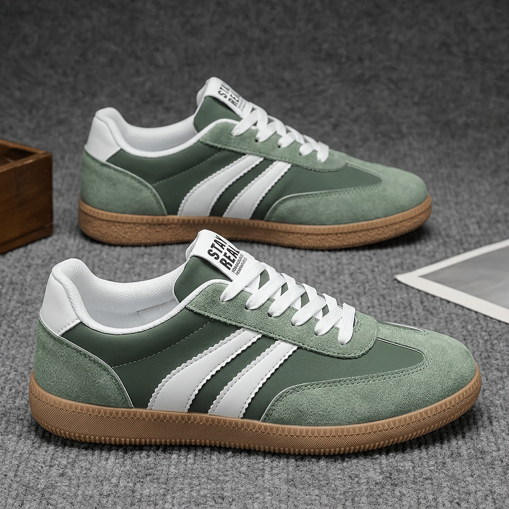 Duncan | Herren Retro-Sneaker mit Streifenmuster und Schnürung