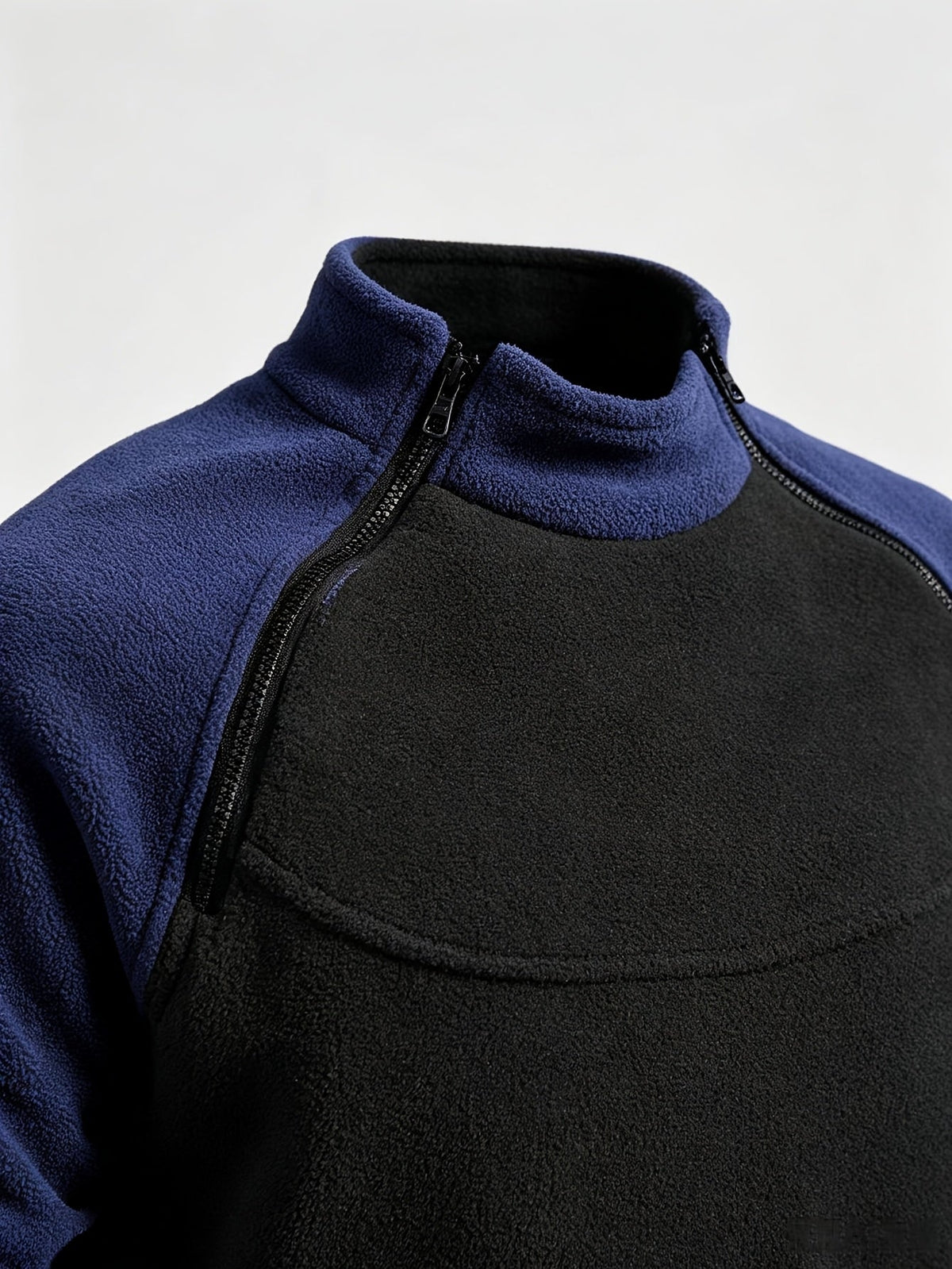 Emiel | Herren Strickpullover mit Reißverschluss Stehkragen