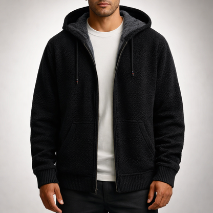 Remco | Herren Hoodie mit Reißverschluss und Kängurutasche
