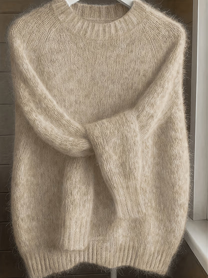 Kastanja | Damen Oversized Strickpullover