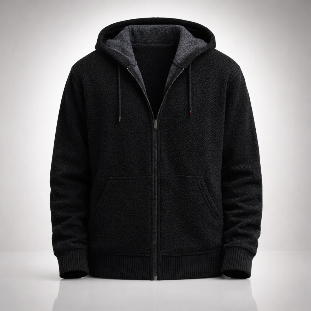 Remco | Herren Hoodie mit Reißverschluss und Kängurutasche