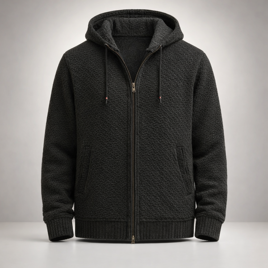 Remco | Herren Hoodie mit Reißverschluss und Kängurutasche