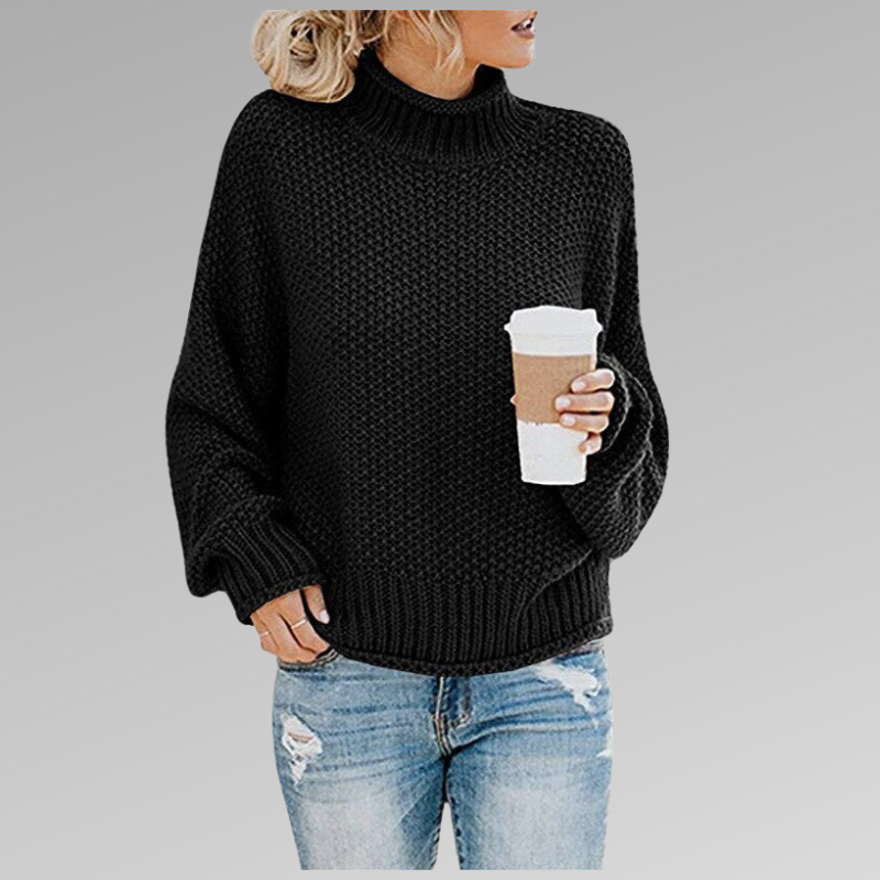 Henriette | Damen Oversized Zopfmuster Strickpullover