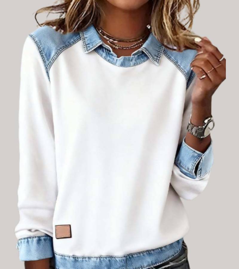 Gudrun | Oversized Sweatshirt mit Rundhalsausschnitt für Damen