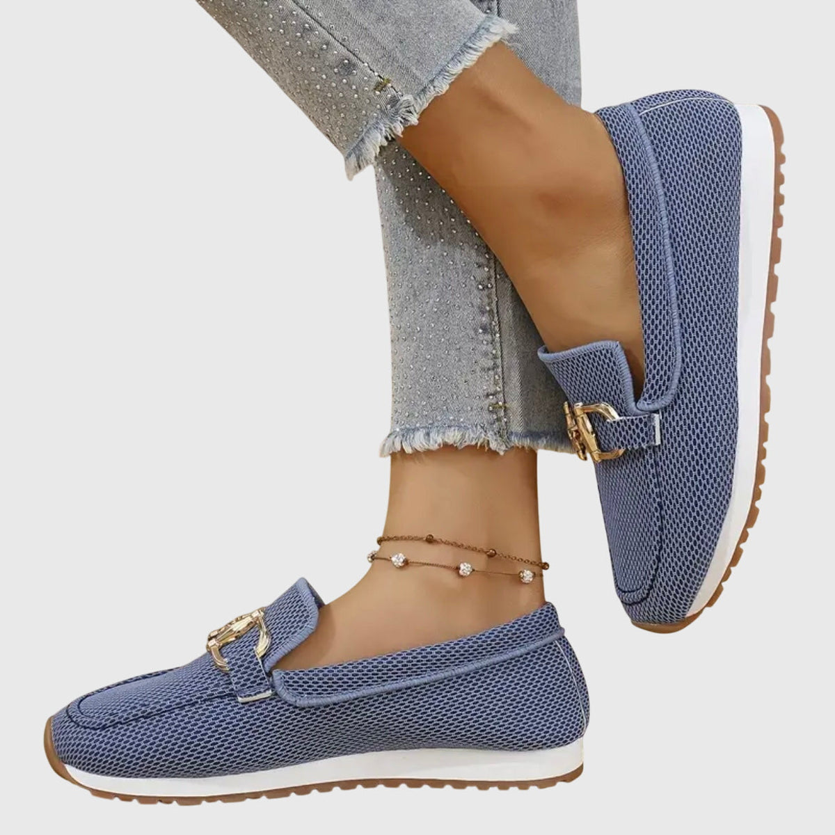 Luna | Sportliche Mokassins mit Zierschnalle für Damen