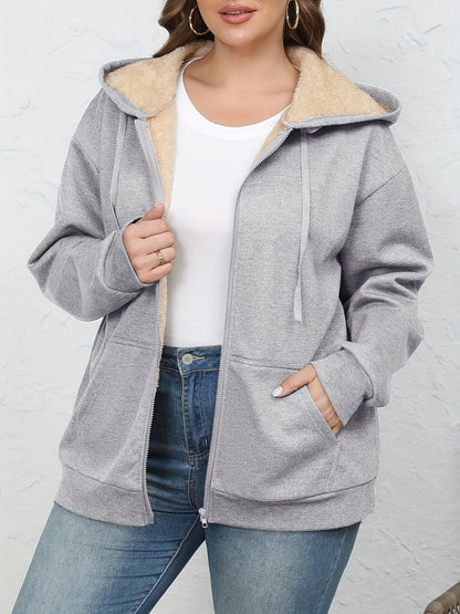 Leonie Kapuzenjacke mit Fellimitat-Kapuze für Damen